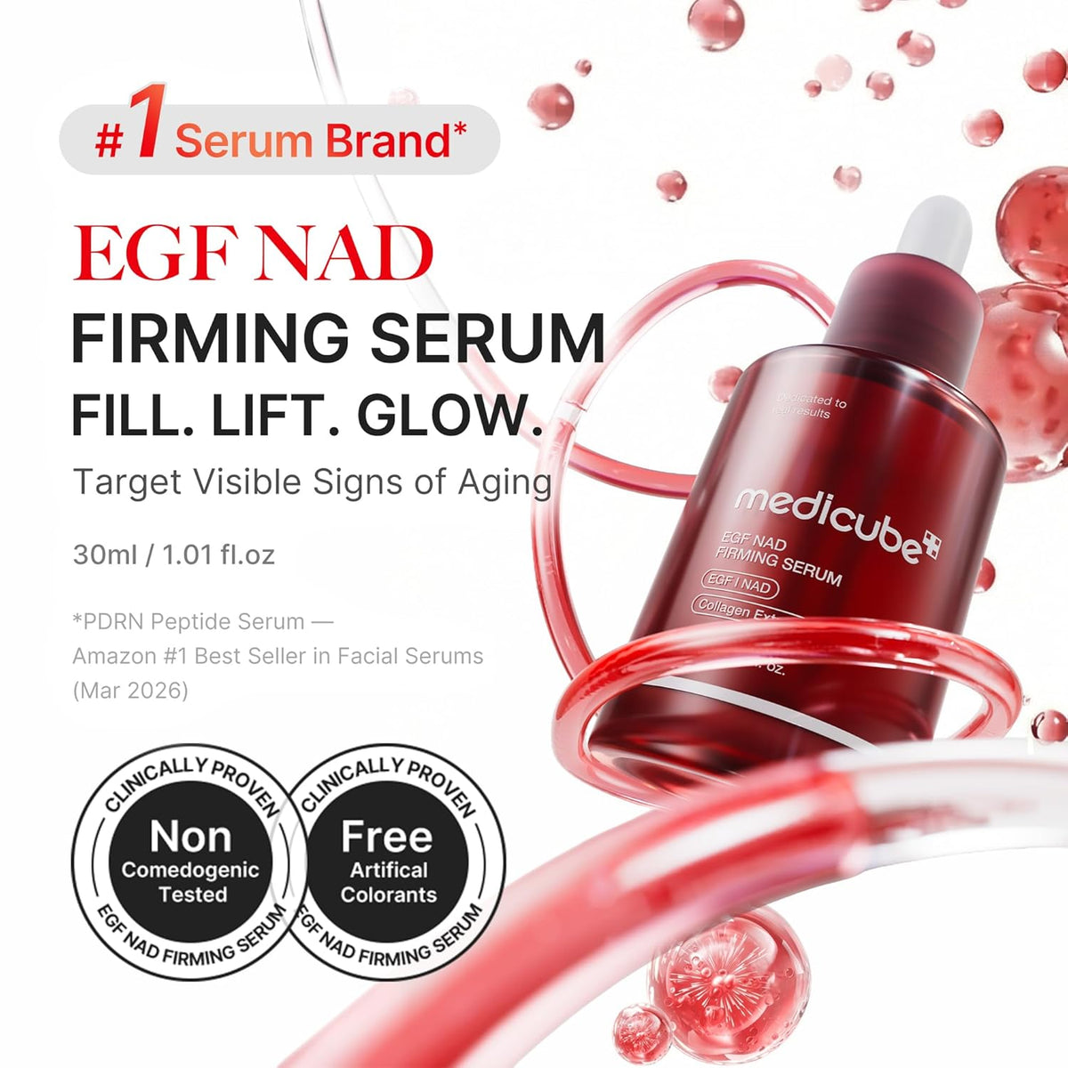 NAD EGF Firming Serum for Face & Body, Elasticity & Anti-Aging